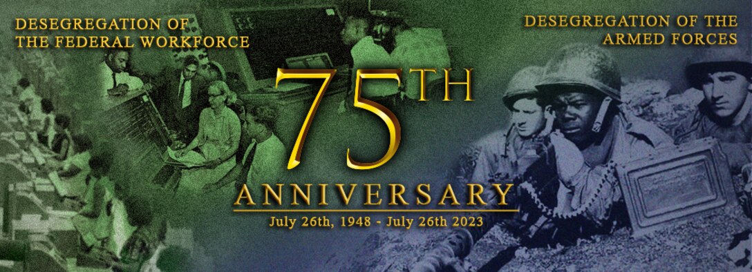 A web banner honoring the 75th anniversary of Executive Order 9980 & 9981.