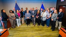 NCIS Director Omar Lopez visited with NCIS’ newest cadre of GS-15 senior leaders at the 2023 NCIS Senior-Level Supervisor’s Training Program on July 13 in Fredericksburg, Virginia.