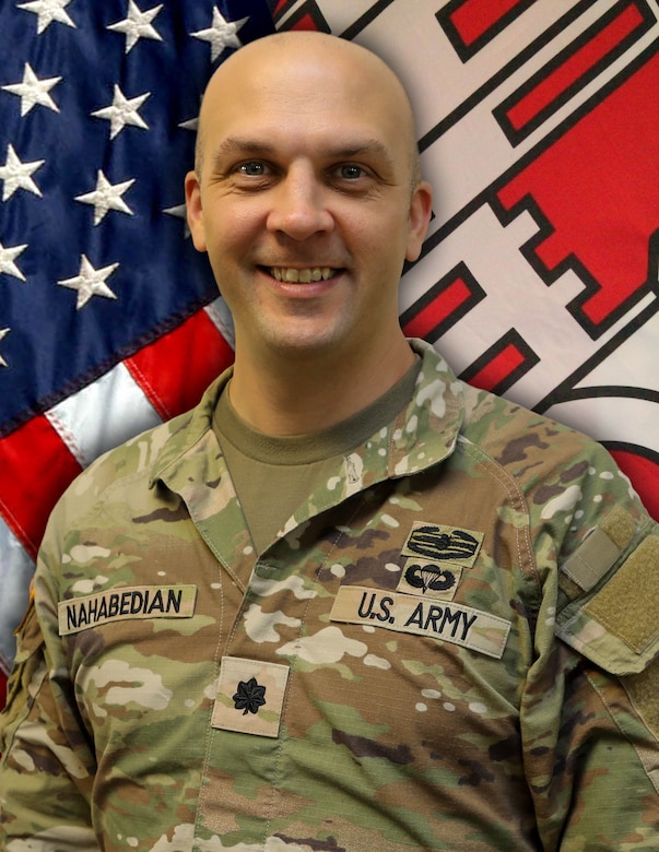 Lt. Col. Robert Nahabedian sits for a portrait