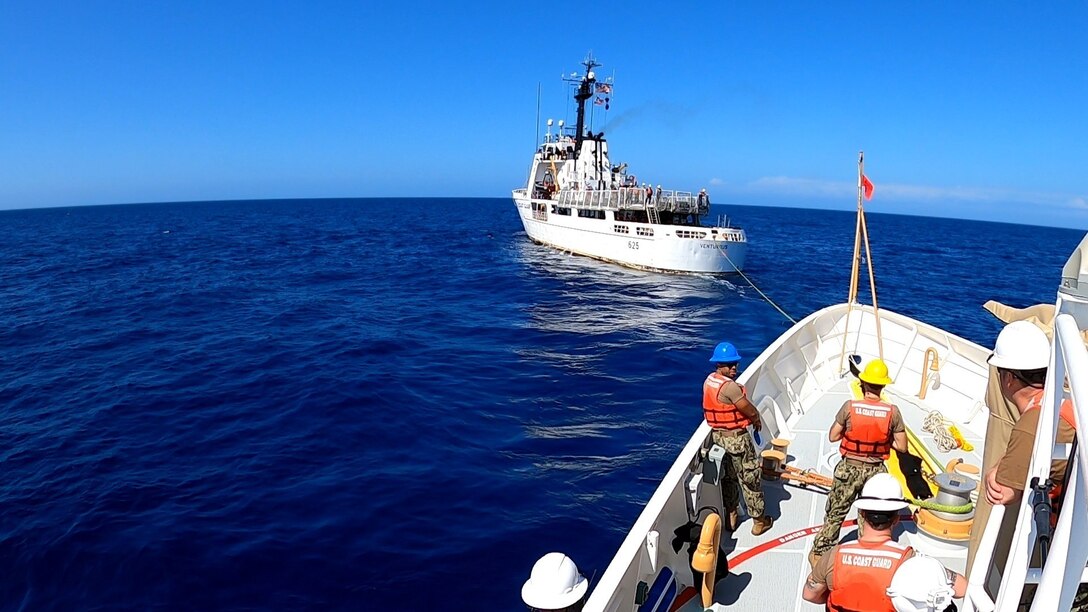 CGC Venturous & CGC Charles Moulthrope at Sea