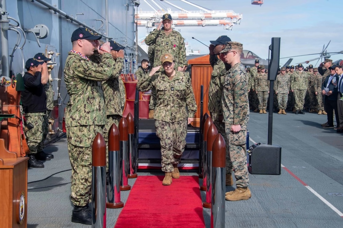 USS America Holds Change of Command