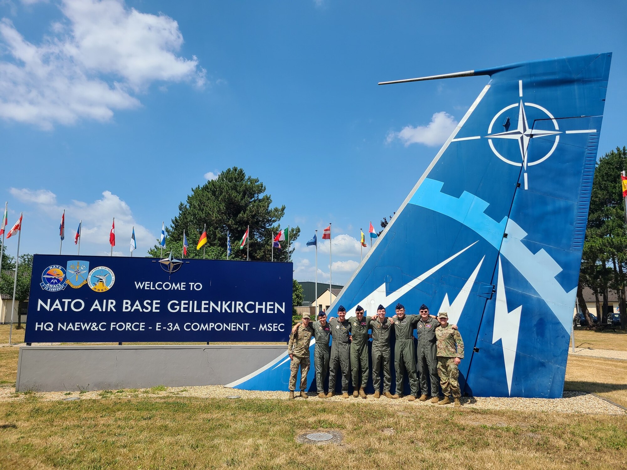 Several Air Force ROTC cadets and cadre participated in the program’s inaugural “Fly NATO” professional development training this summer. The cadets and cadre experienced NATO pilot training at Sheppard Air Force Base, Texas, followed by visiting various NATO locations in Belgium, The Netherlands and Germany.