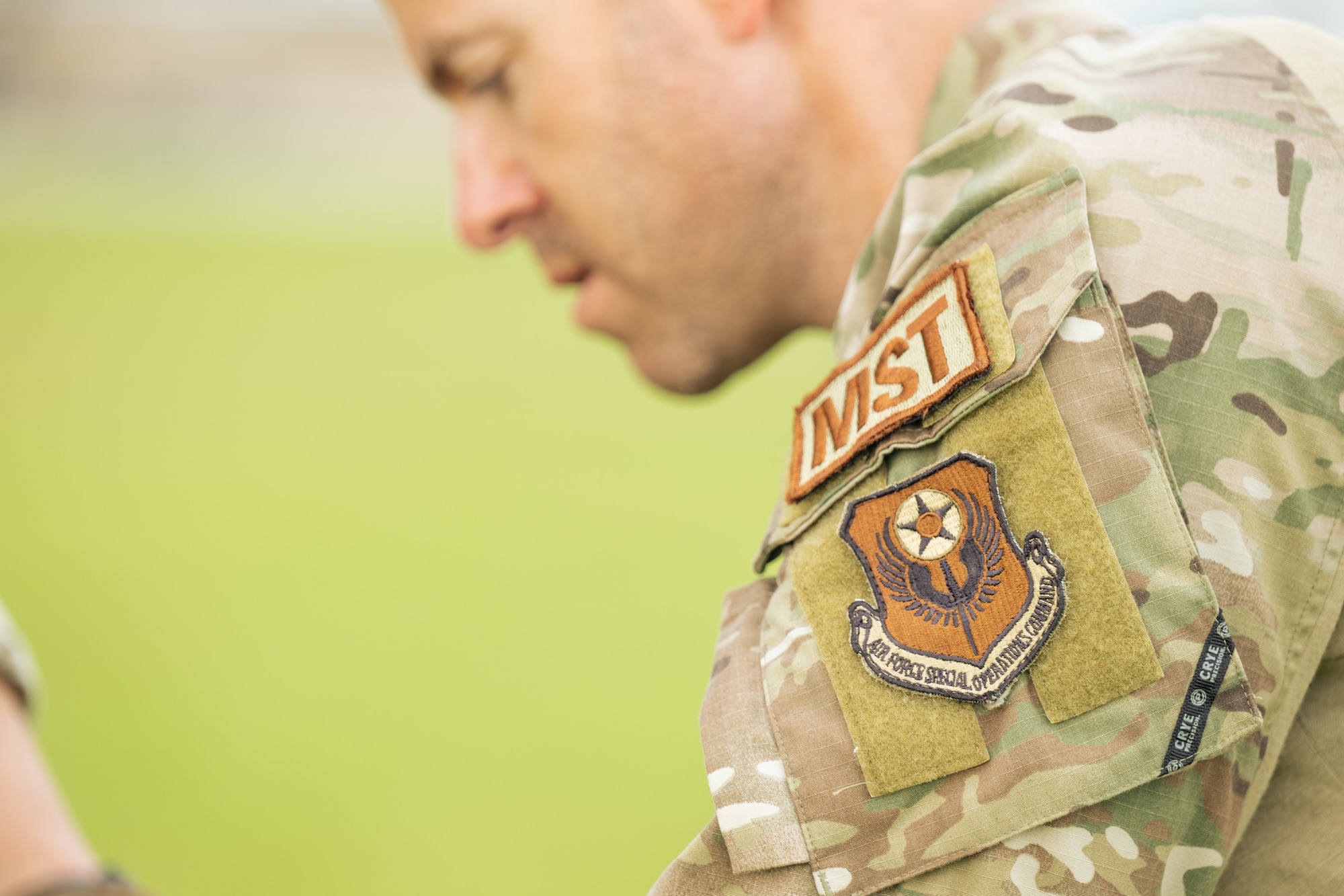 U.S. Air Force mission sustainment team Airmen assigned to the 1st Special Operations Support Squadron, break down a forward operating base during a hurricane response exercise at Keesler Air Force Base, Mississippi, July 12, 2023.