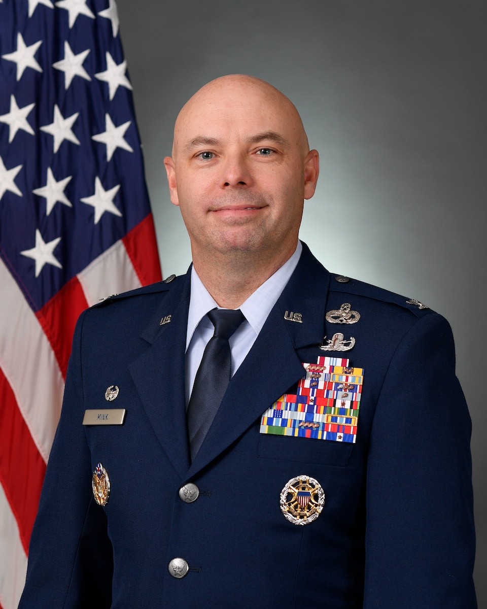 Col. Samuel Mink, Bio (U.S. Air Force photo by Eric Dietrich)