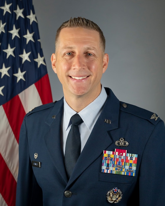 Col. Ryan A.F. Crowley bio photo upon assumption of command of JBAB and the 11th Wing, 18 July 2023.