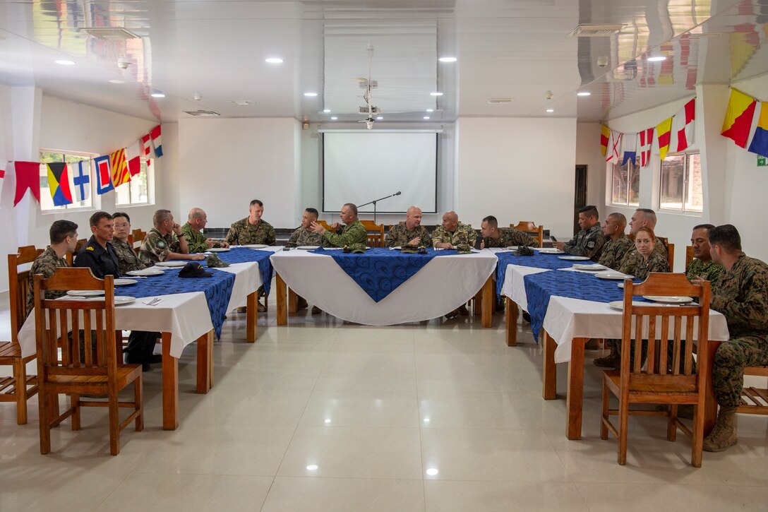 UNITAS 2023: Commander of MARFORSOUTH Visits Colombian Marine Corps