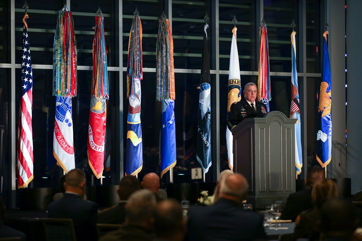 Army Gen. Mark A. Milley, chairman of the Joint Chiefs of Staff, discusses how the National Guard State Partnership Program builds trust among nations, The chairman helped mark the 30th anniversary of the program that now involves 100 countries.