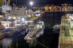 USS Connecticut (SSN 22) enters Dry Dock 5 at Puget Sound Naval Shipyard & Intermediate Maintenance Facility, July 11, 2023, in preparation for its upcoming Extended Docking Selected Restricted Availability. Dry Dock 5 was recently re-certified after undergoing seismic upgrades. (U.S. Navy photo by Wendy Hallmark)