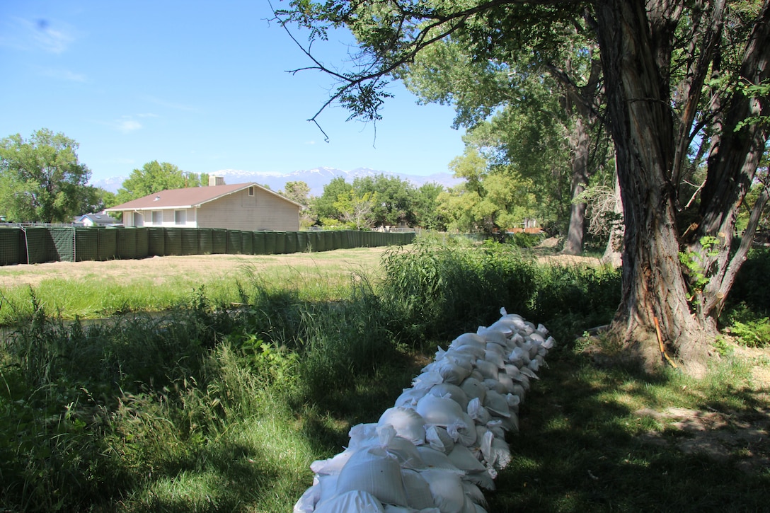 The U.S. Army Corps of Engineers Los Angeles District’s Emergency Operations Branch, in collaboration with the Bishop Paiute Tribe, completed emergency flood-risk mitigation measures June 22 at the Bishop Paiute Tribe Indian Reservation in Inyo County, California.