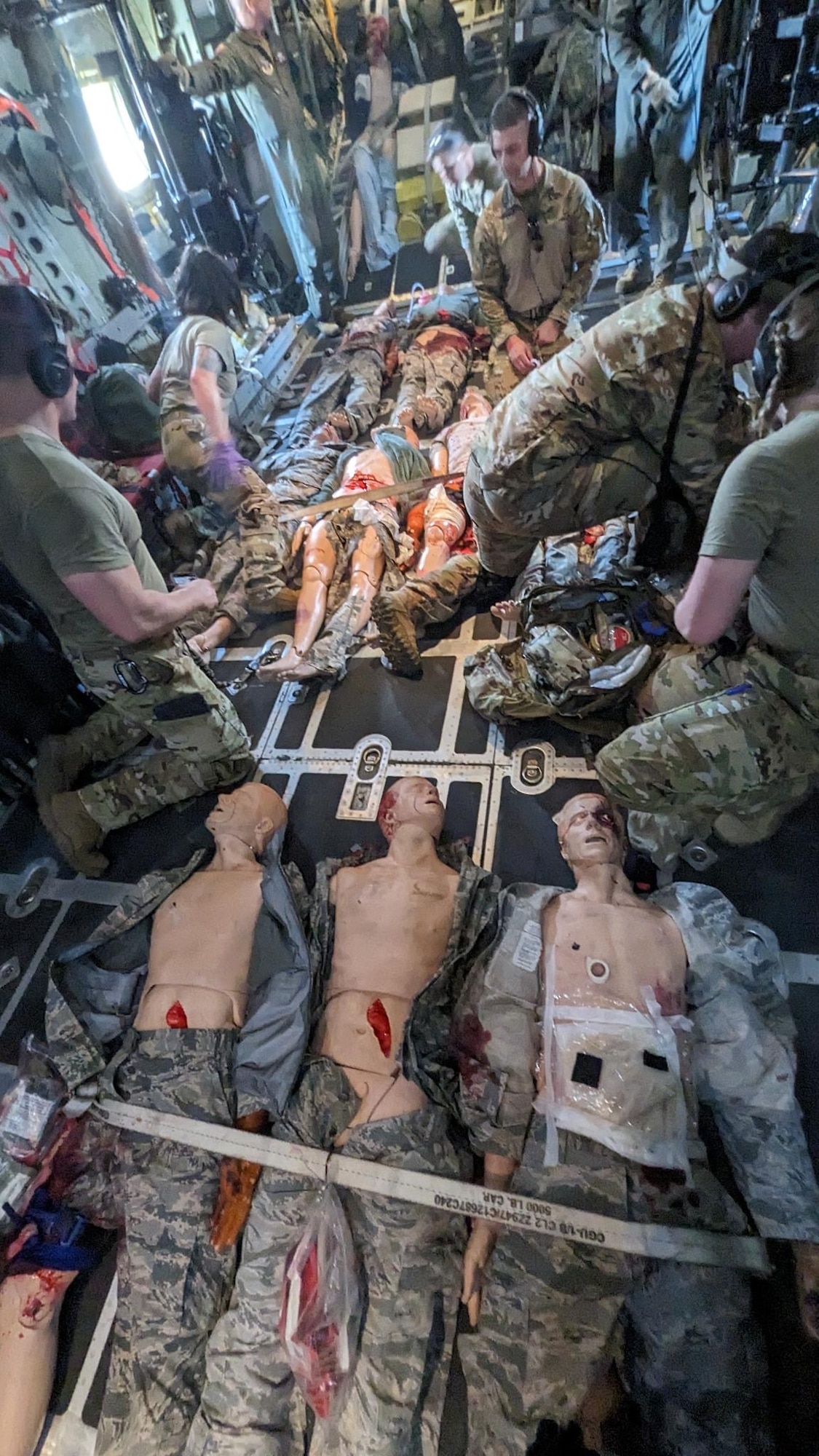 Joint Force Aeromedical Evacuation training at Yokota Air Base, Japan on July 16, 2023