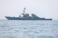 The Arleigh Burke-class guided-missile destroyer USS Ramage (DDG 61) – part of Carrier Strike Group (CSG) 12, Gerald R. Ford CSG, arrived in Durrës, Albania for a regularly scheduled port visit July 20, 2023.