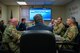 Airmen from the 5th Logistics Readiness Squadron give a briefing to Brad Bunn, Vice Director of the Defense Logistics Agency at Minot Air Force Base, North Dakota, July 18, 2023. DLA is the Defense Department’s combat support agency for worldwide logistics, which provides food, medical material, uniforms and construction equipment. (Air Force photo by Airman 1st Class Alyssa Bankston)