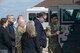 Airmen from the 91st Security Forces Squadron give a briefing to Brad Bunn, Vice Director of the Defense Logistics Agency at Minot Air Force Base, North Dakota, July 19, 2023. As vice director, Bunn provides continuity of leadership and oversight to all elements of DLA including strategic planning, operations and resource management. (U.S. Air Force photo by Airman 1st Class Trust Tate)