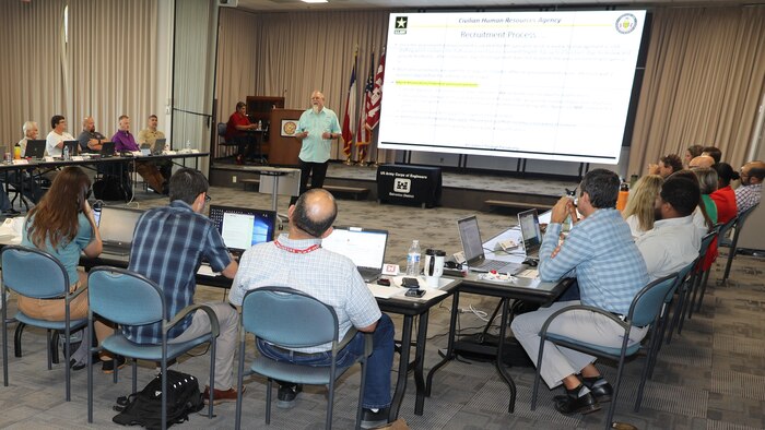 Supervisor Univ. is a 2-day training course designed to keep our supervisors’ skills sharp with respect to recruiting, hiring, training, developing, and retaining a high caliber workforce.  Topics included the Hiring Process, Use of Incentives, Position Classification, Dealing with Employee Conduct and Performance Issues, Data Analytics (People), Telework, Workplace Flexibilities (remote work, flexible work schedules, telework), and Reasonable Accommodation.