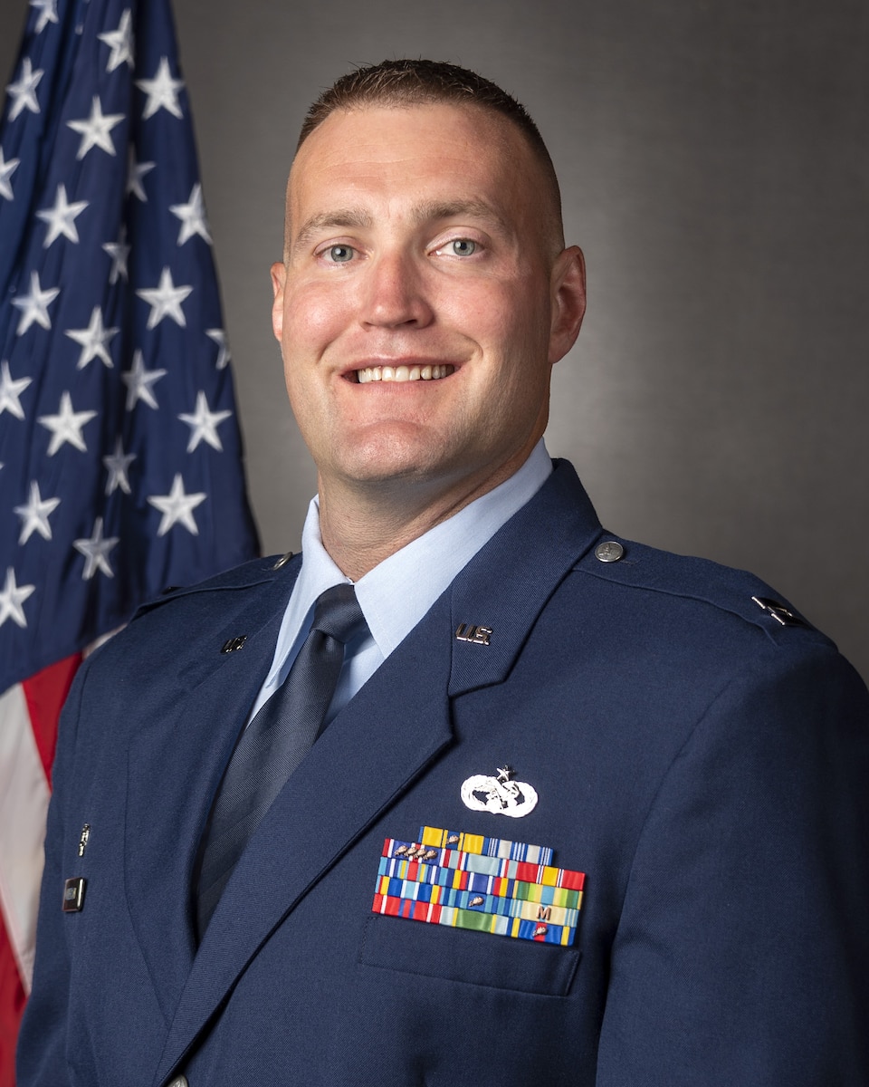 Airman posing for portrait.