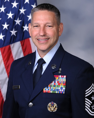 CMSgt Kolcun poses for an official photo