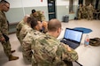 Soldiers are prepare for their mission analysis brief by conducting the first step of the Intelligence Preparation of Battlefield exercises as part of the Army Foundation Intelligence Training Program event.