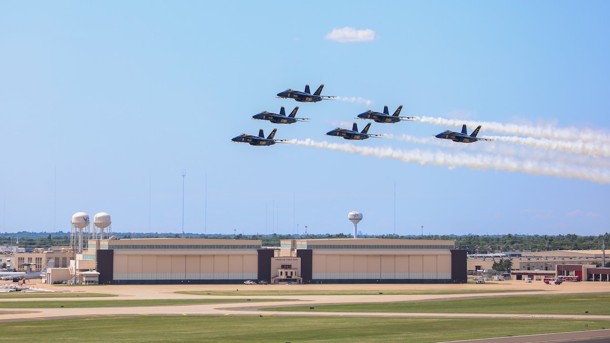 Blue Angels air show performance in 2025