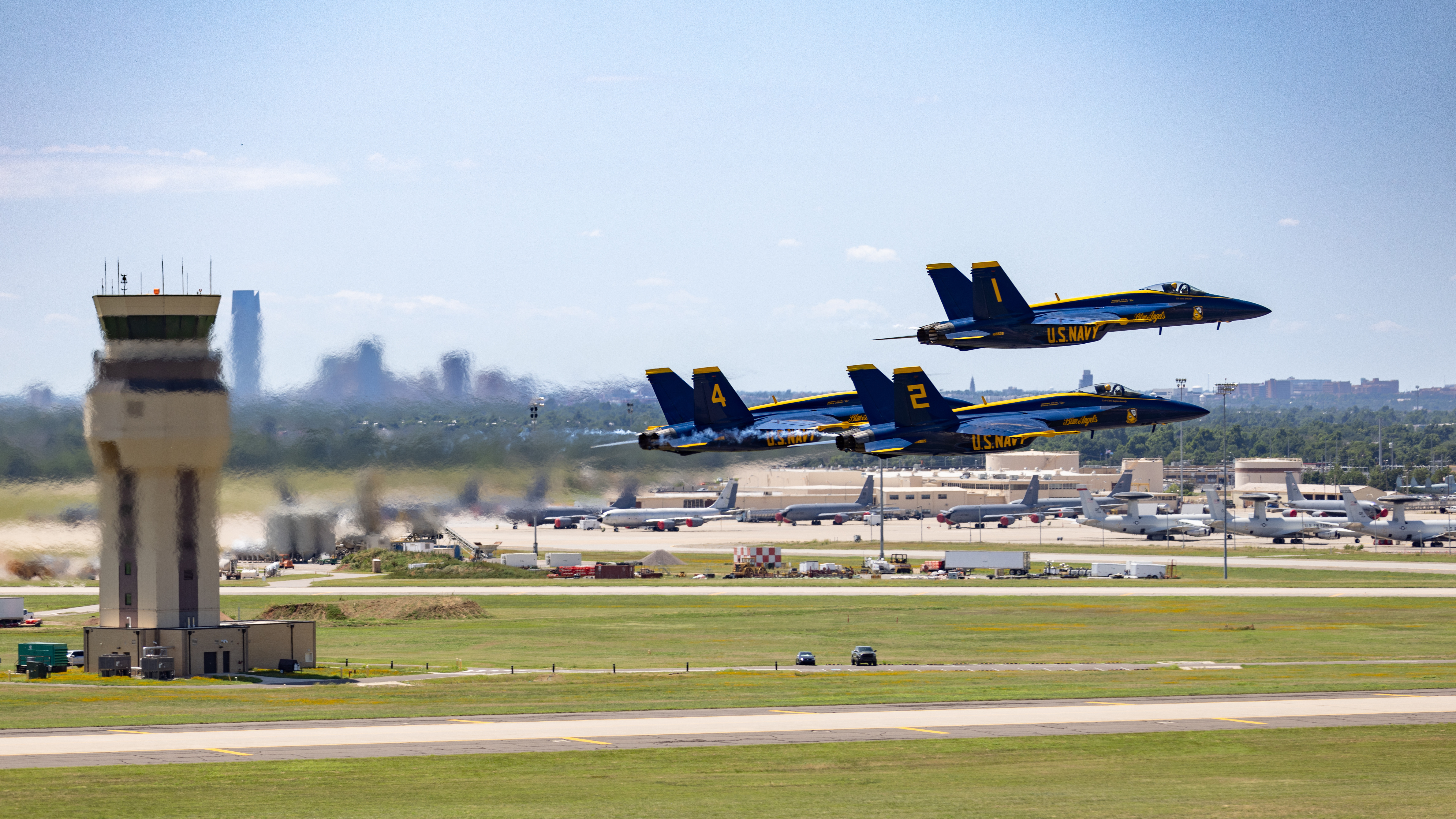 Blue angels at tinker afb store