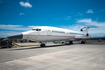 A jet is parked.