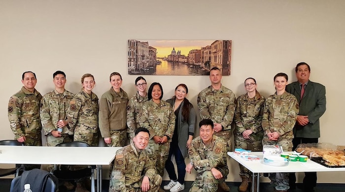 AFCLC Language Intensive Training Event Program Manager Keith McCabe visited the Ramstein Air Base LEAP Chapter. (Courtesy Photo)