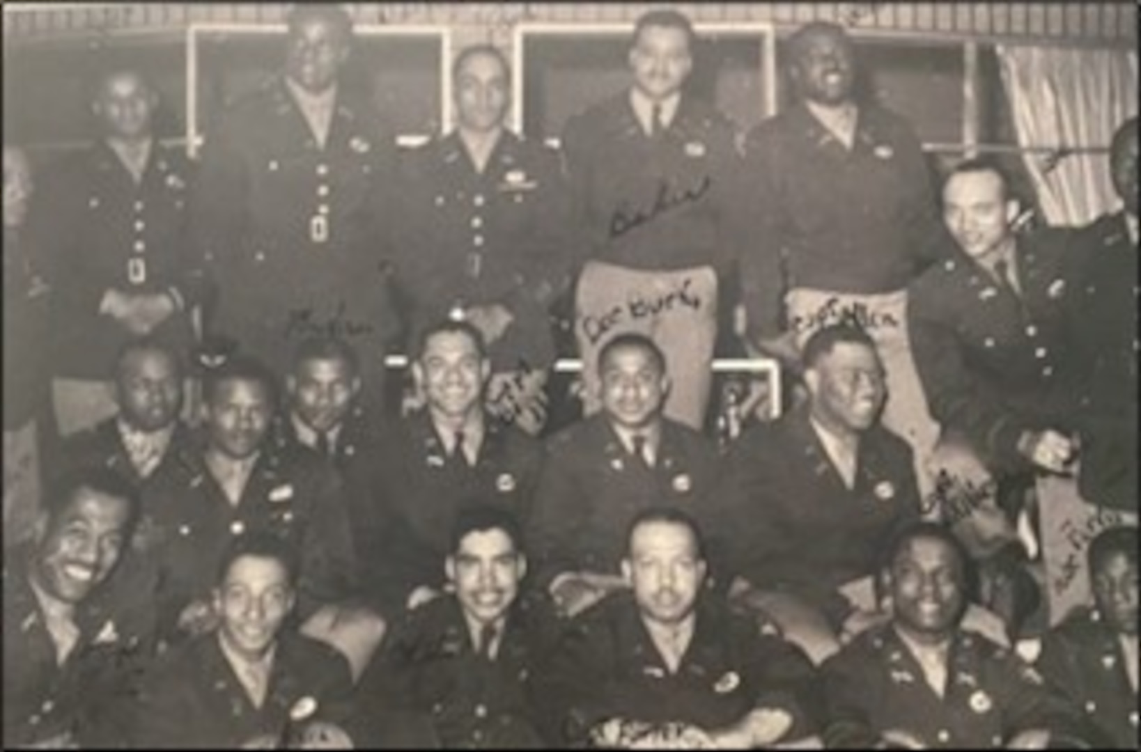 A 1945 photograph showing members of the U.S. Army’s Triple Nickels. (Army Special Operations Museum)