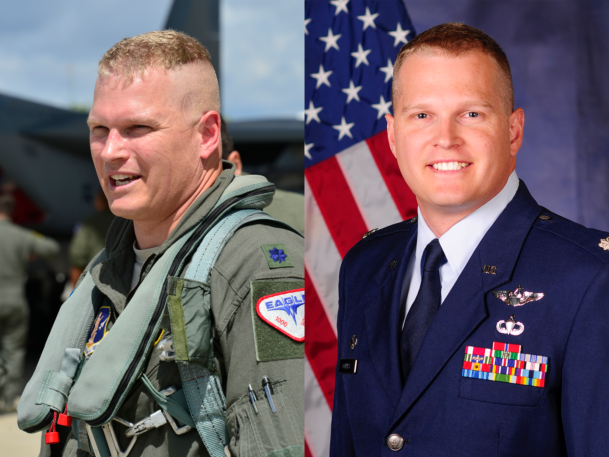 Col. Christopher "Ranger" Corliss flew as a fighter pilot from 2005 to 2023, primarily with the 144th Fighter Wing at the Fresno Air National Guard Base, Cali. He was promoted to the rank of colonel, July 13, 2023, before leaving the 144th FW and beginning his position as the National Guard Bureau safety director at Joint Base Andrews, Md. (Photo collage by Capt. Jason Sanchez)