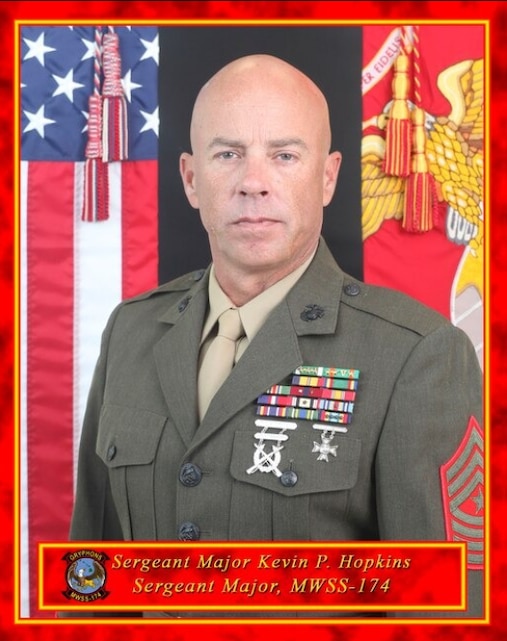 Sergeant Major Kevin P. Hopkins > 1st Marine Aircraft Wing > Biography