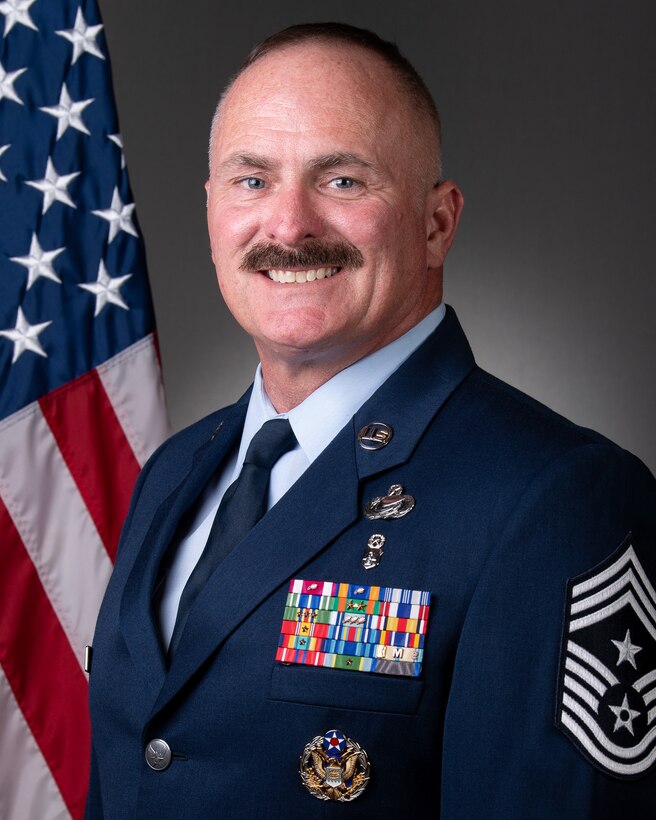 portrait of Chief Master Sgt. Sean J. Fretwell
