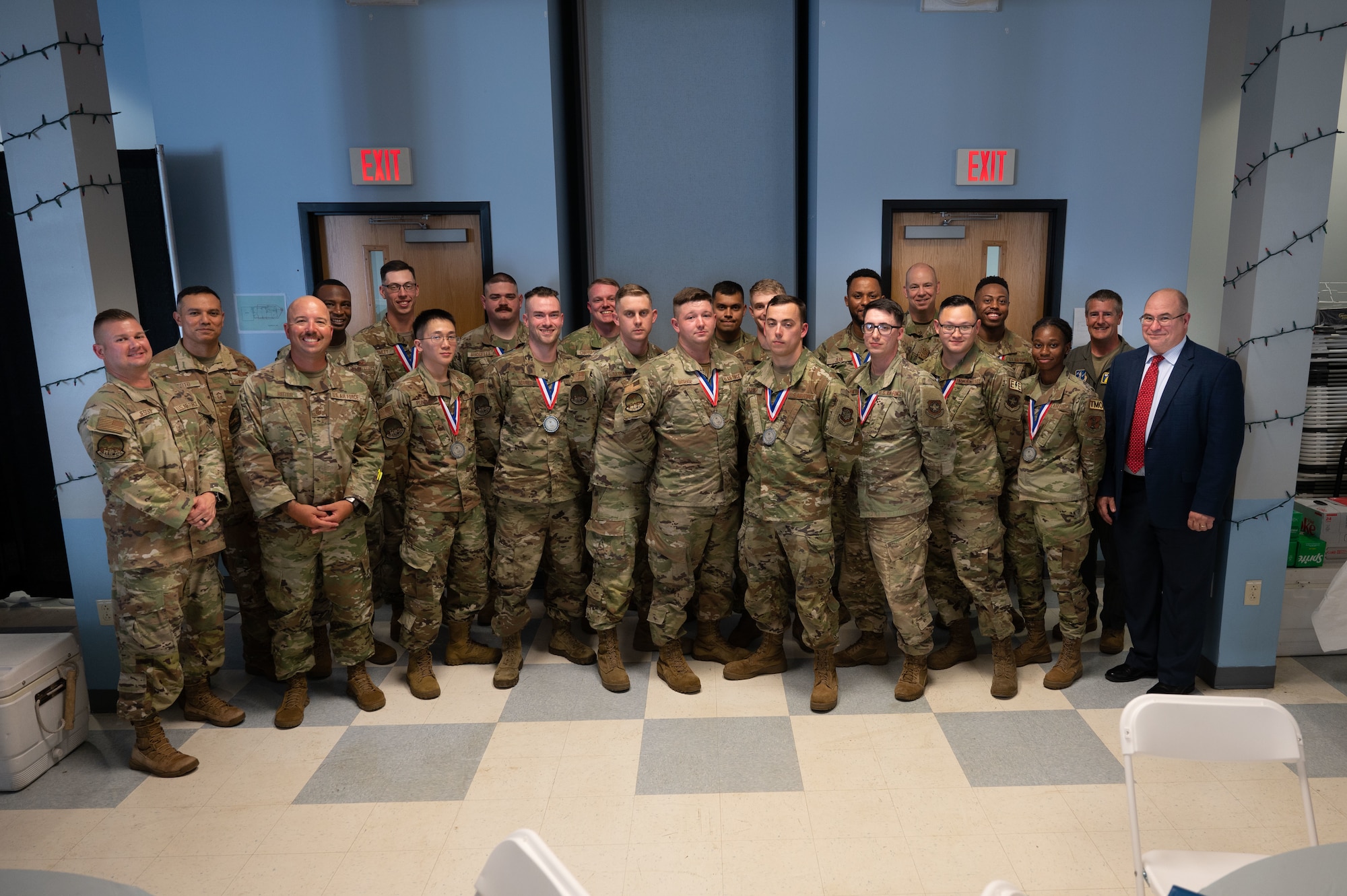 Class 23-E1 graduates Airman Leadership School July 20, 2023 at Pease Air National Guard Base, New Hampshire. This was the first in-person ALS at Pease hosted by the 157th Air Refueling Wing. (U.S. Air National Guard photo by Tech. Sgt. Victoria Nelson)