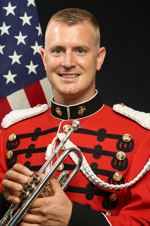 Staff Sergeant Daniel Taubenheim, United States Marine Band trumpet and cornet player, Official Portrait