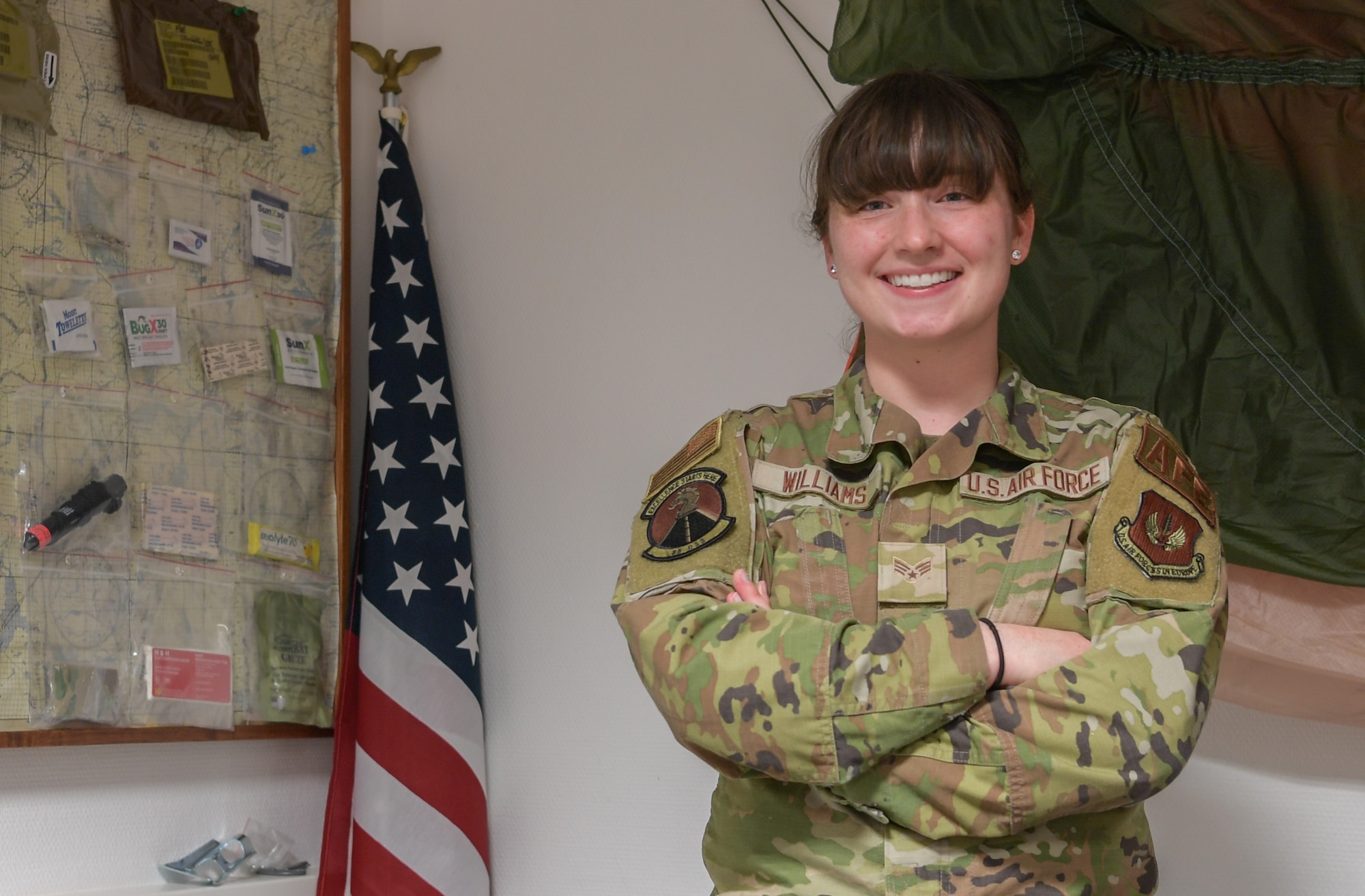 U.S. Air Force Senior Airman Carrie Williams poses for a photo
