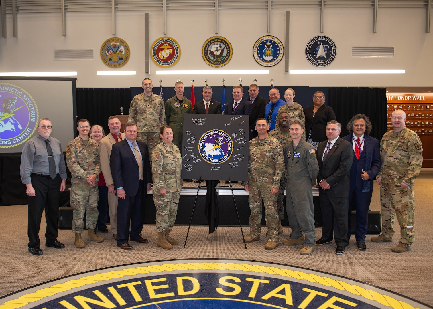 U.S. Strategic Command (USSTRATCOM) officially stood up the Joint Electromagnetic Spectrum (EMS) Operations Center (JEC) during a ceremony at USSTRATCOM today. The JEC will serve as the heart of the Department of Defense's Electromagnetic Spectrum Operations with the primary goal of restructuring accounts for force management, planning, situation monitoring, decision-making, and force direction.