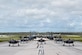 U.S. and Allied aircraft conduct an elephant walk on Andersen Air Force Base, Guam, July 19, 2023.