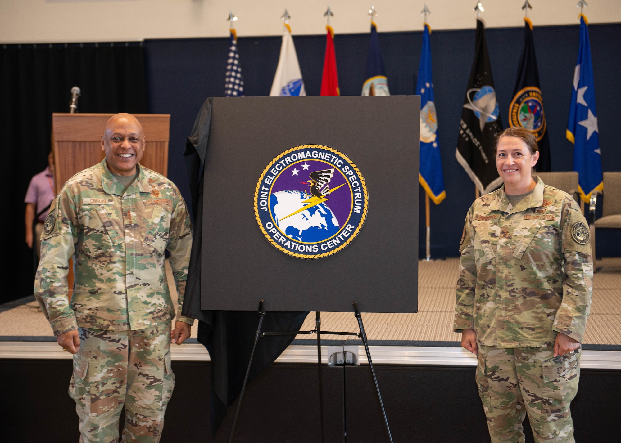 U.S. Strategic Command (USSTRATCOM) officially stood up the Joint Electromagnetic Spectrum (EMS) Operations Center (JEC) during a ceremony at USSTRATCOM today. The JEC will serve as the heart of the Department of Defense's Electromagnetic Spectrum Operations with the primary goal of restructuring accounts for force management, planning, situation monitoring, decision-making, and force direction.