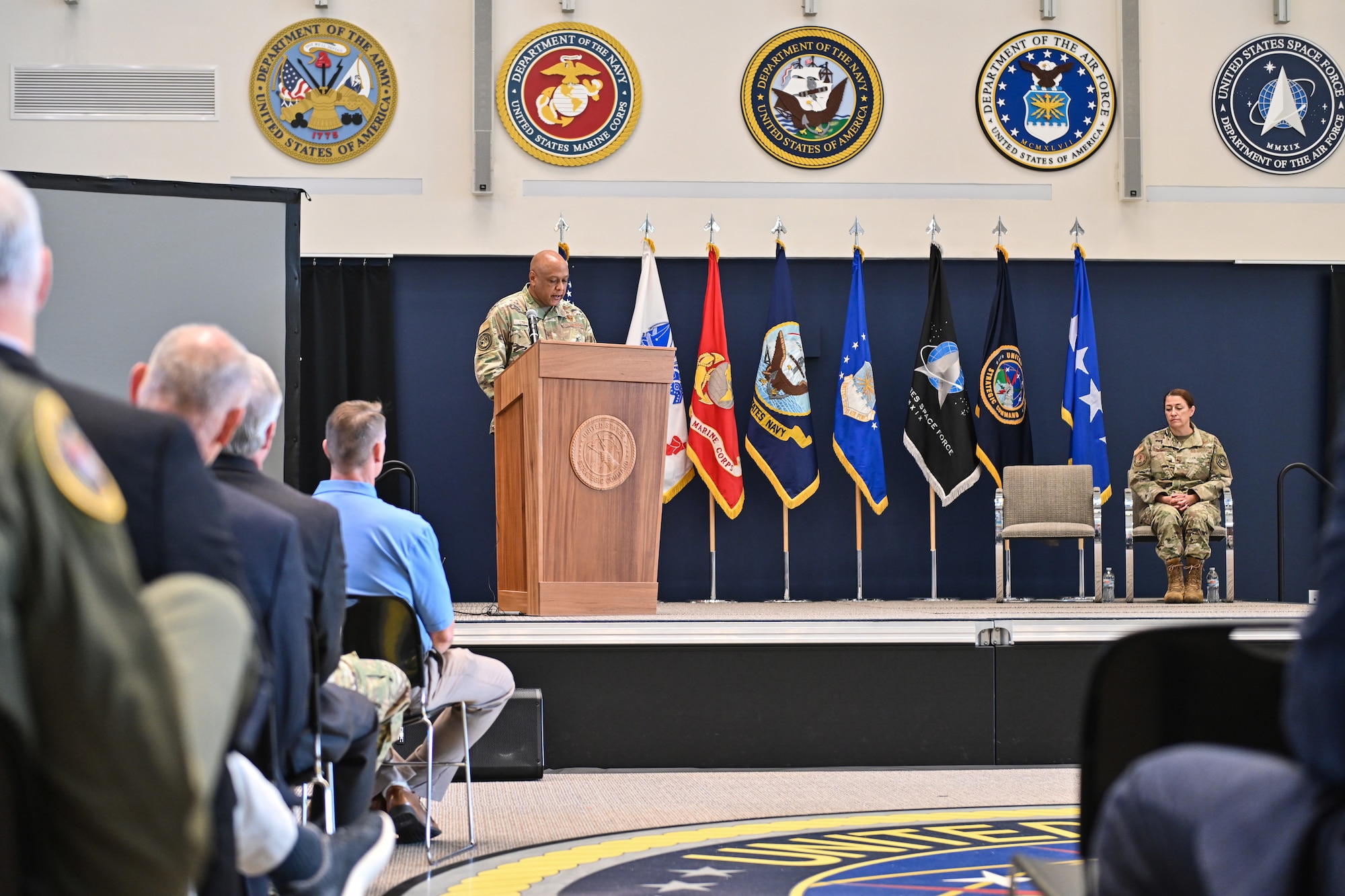 U.S. Strategic Command (USSTRATCOM) officially stood up the Joint Electromagnetic Spectrum (EMS) Operations Center (JEC) during a ceremony at USSTRATCOM today.
The JEC will serve as the heart of the Department of Defense's Electromagnetic Spectrum Operations with the primary goal of restructuring accounts for force management, planning, situation monitoring, decision-making, and force direction.