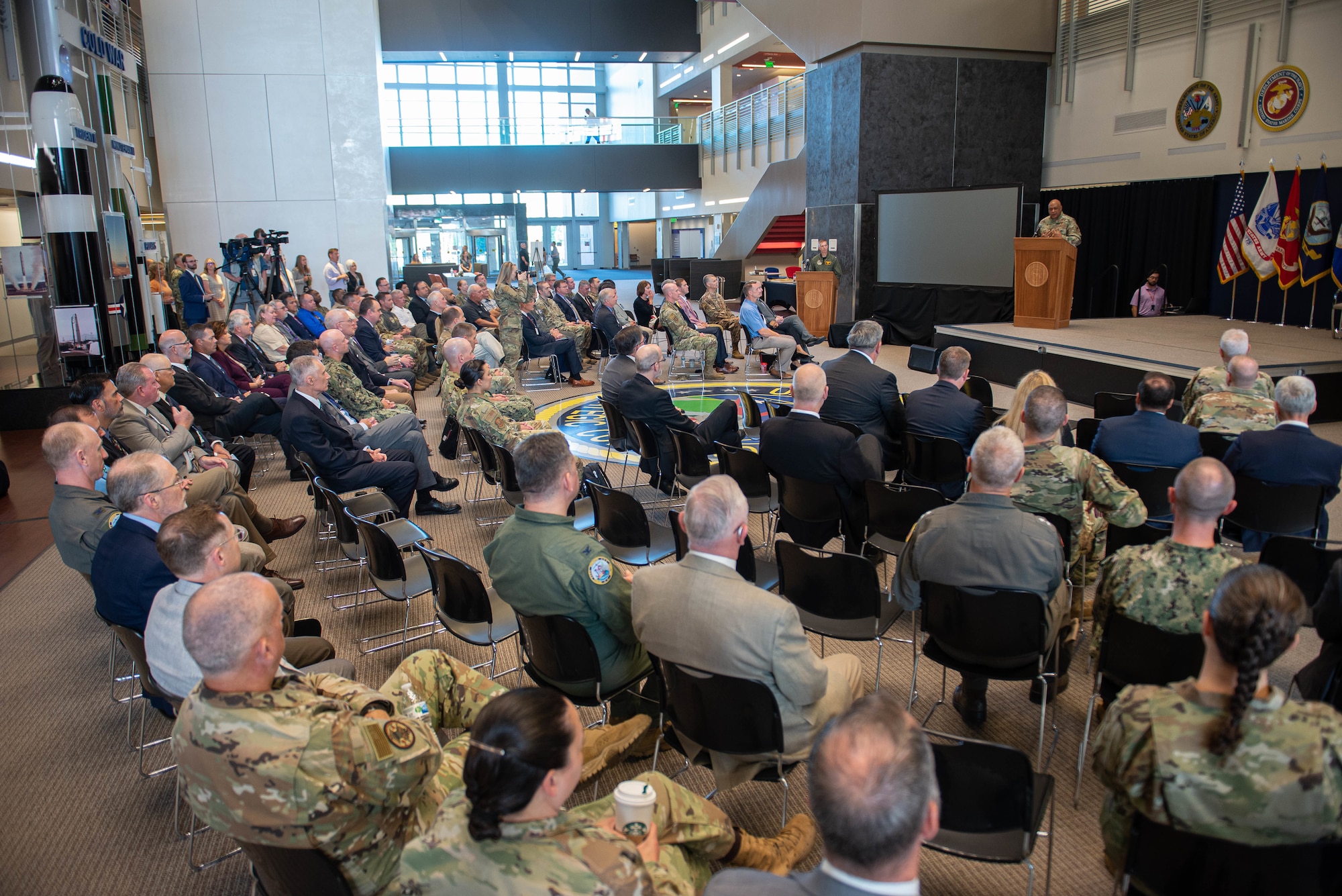 U.S. Strategic Command (USSTRATCOM) officially stood up the Joint Electromagnetic Spectrum (EMS) Operations Center (JEC) during a ceremony at USSTRATCOM today. The JEC will serve as the heart of the Department of Defense's Electromagnetic Spectrum Operations with the primary goal of restructuring accounts for force management, planning, situation monitoring, decision-making, and force direction.