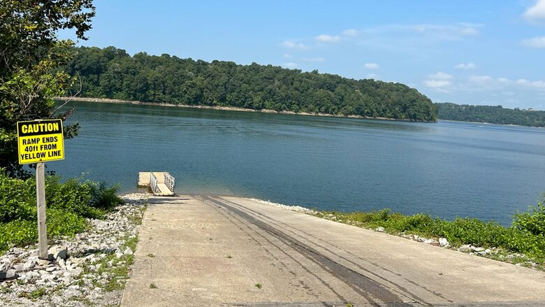 The U.S. Army Corps of Engineers Nashville District announces the closure of the Lakeview Boat Ramp and parking lot until further notice. (USACE Photo by Evan Goldson)