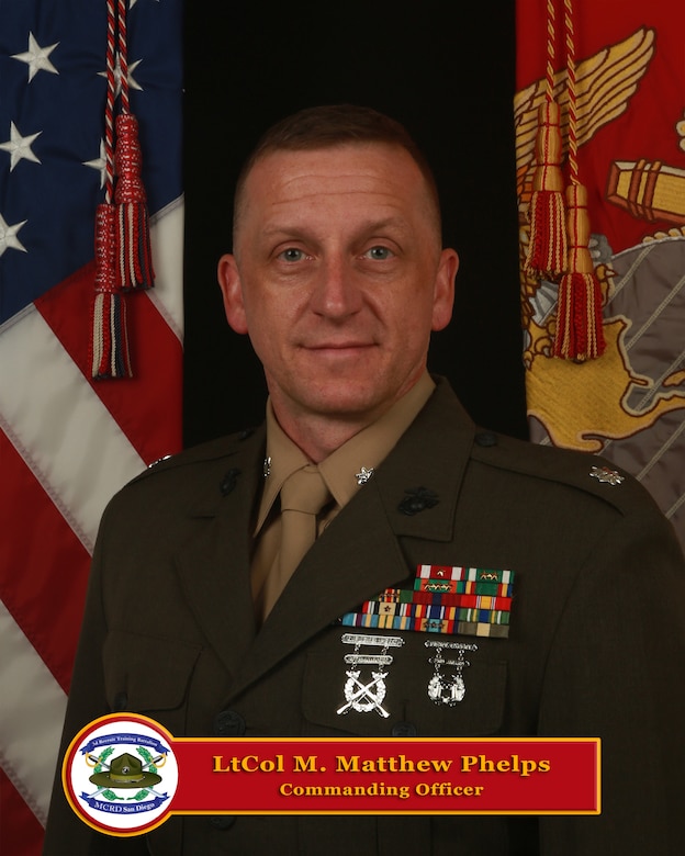 Lieutenant Colonel M. Matthew Phelps, Commanding Officer, 3rd Recruit Training Battalion, Marine Corps Recruit Depot, San Diego, CA