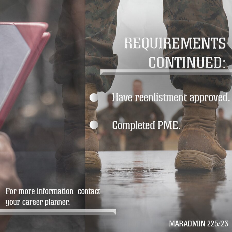 Corporals who have met the following requirements below are qualified for promotion to the rank of Sergeant without meeting the normal time in service requirements.