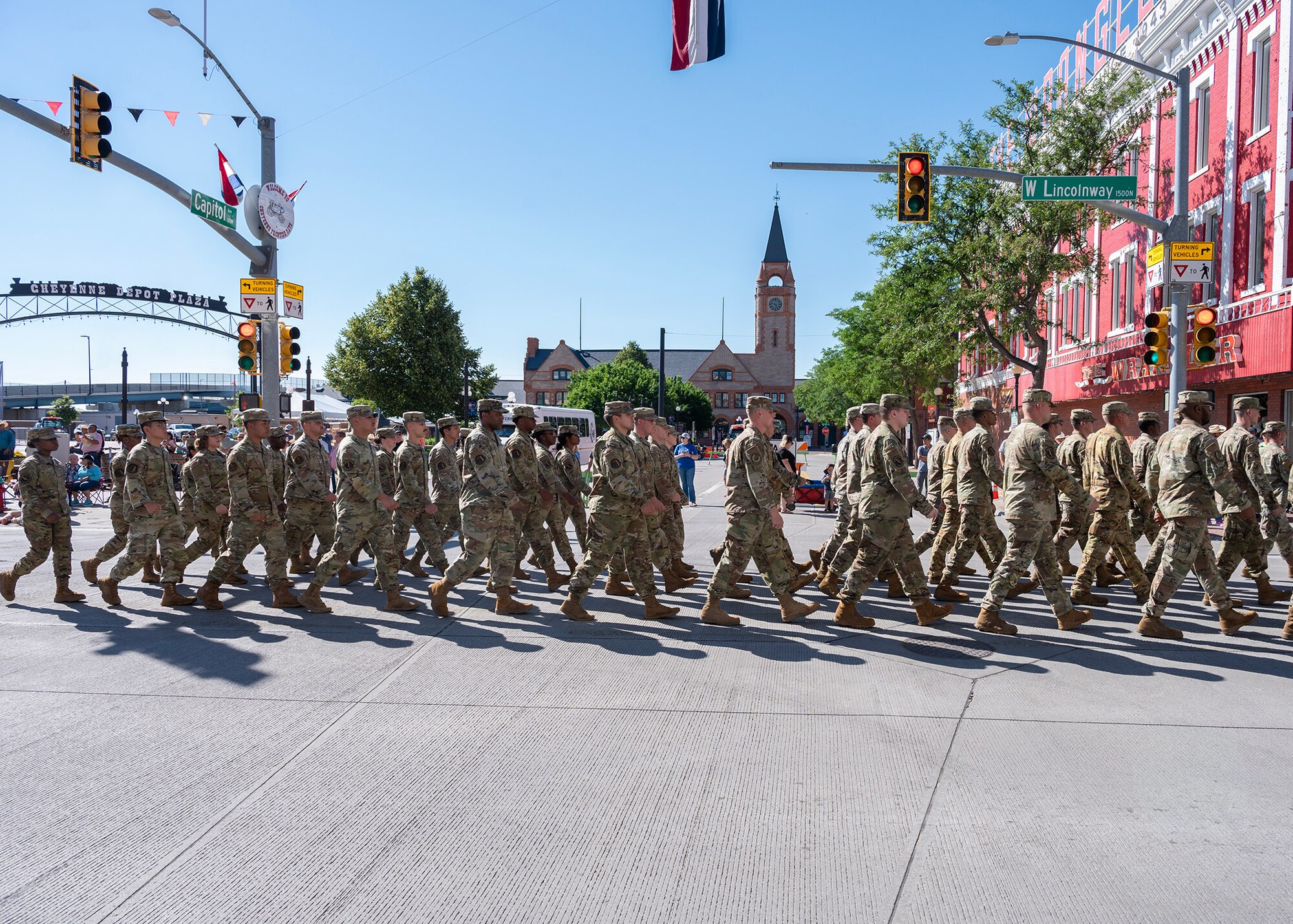 airmen marching