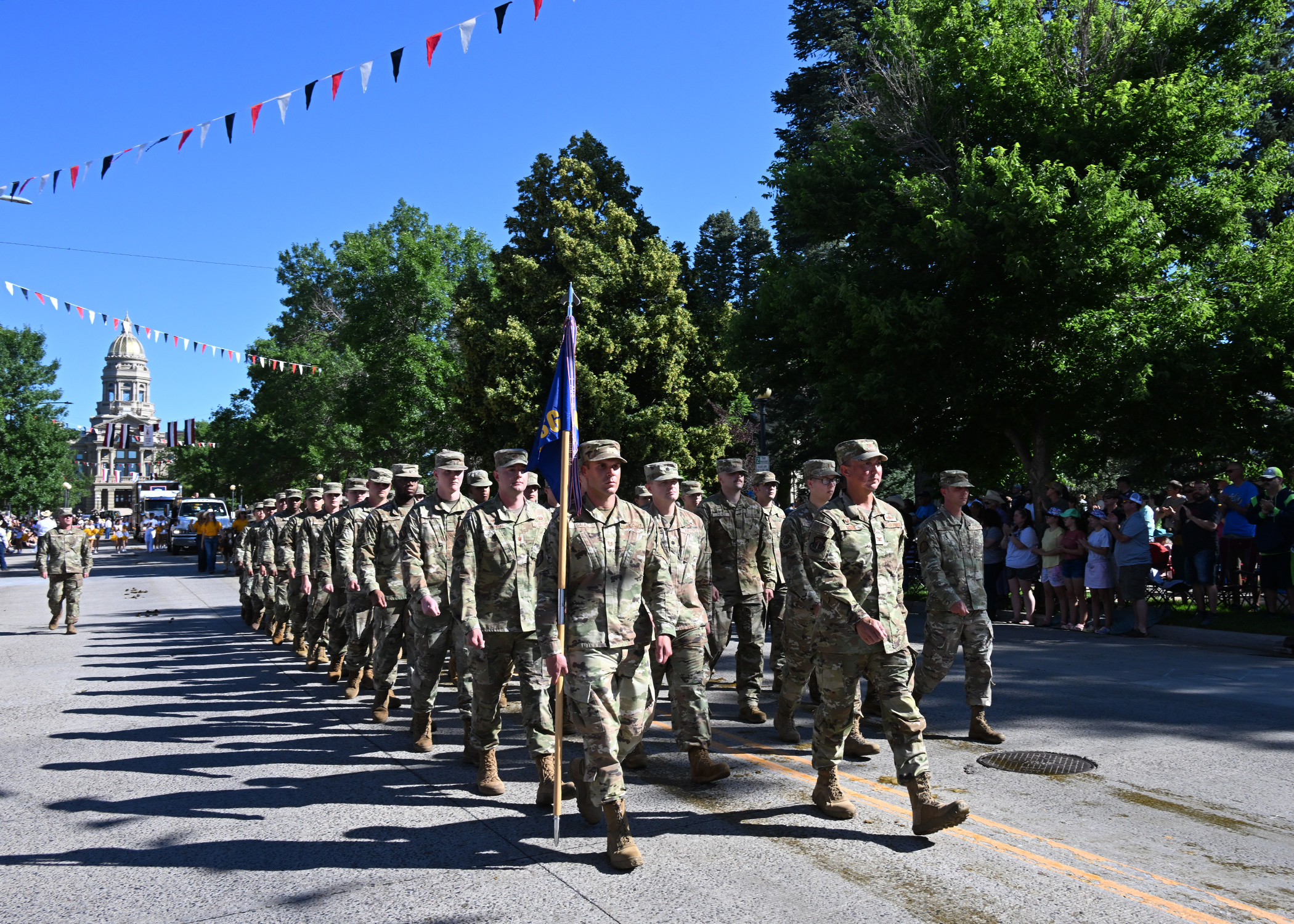 Mighty kicks off CFD involvement with Grand Parade > F.E. Warren