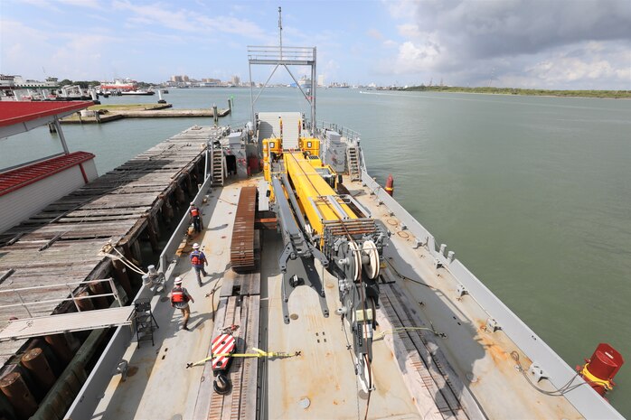 The Brandy Station has similar mission capabilities as the Snell to include marine construction, navigation hazard removal, and clamshell and hydraulic dredging for small critical shoals.