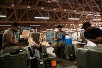 USAMMDA logisticians, Army Reserve Soldiers, Army logistics support capstone hospital conversion effort in Northern California’s high desert