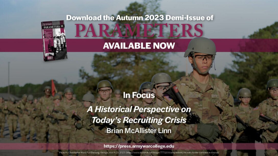 Parameters | Autumn 2023 US Army War College Press
The US Army War College Quarterly, Parameters, is a refereed forum for contemporary strategy and Landpower issues. It furthers the education and professional development of senior military officers and members of government and academia concerned with national security affairs.