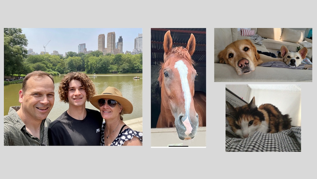 various family photos in a collage