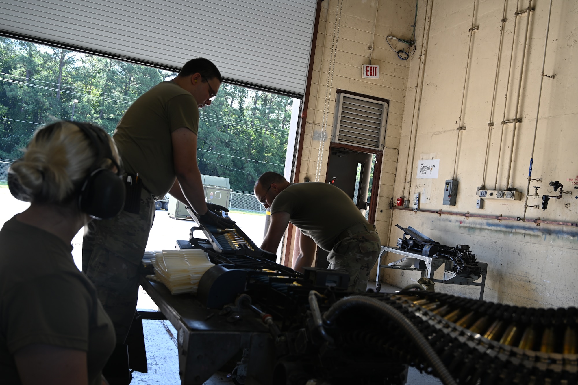 The 4 MUNS Airmen are responsible for building, storing, maintaining, inspecting and delivering everything from 2,000 pound bunker busters to the blanks used by security forces Airmen during exercises.  (U.S. Air Force photo by Senior Airman Kylie Barrow)