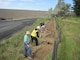 Adopt-A-Trail group performing their trail maintenance at Mill Creek Project.