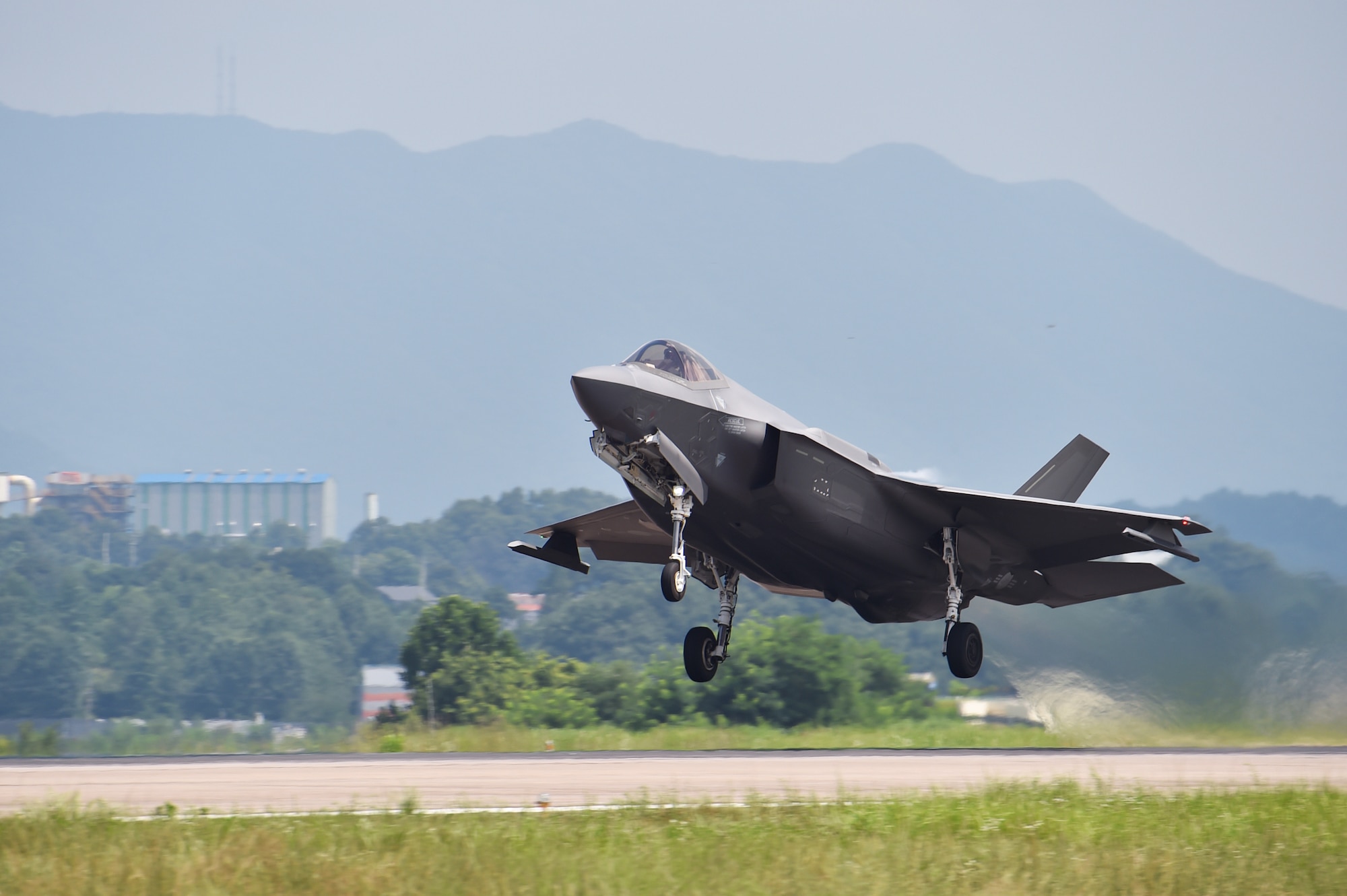U.S. Seventh Air Force F-16 fighter aircraft joined Republic of Korea F-35A stealth fighters to conduct combined flight operations July 28, 2023, employing munitions at a live-fire training area off the west coast of the ROK.
