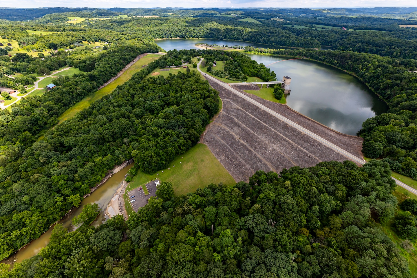 Helicopter flight over Pittsburgh District